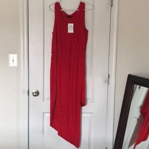 Cherry Red Asymmetrical Dress